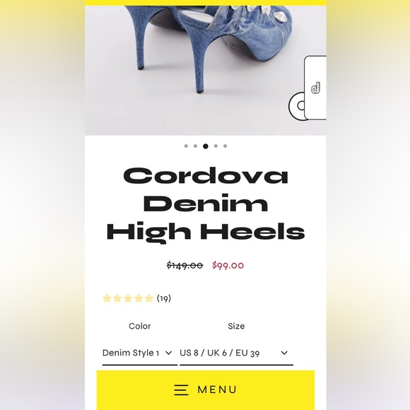 Denim Heels - Picture 2 of 2